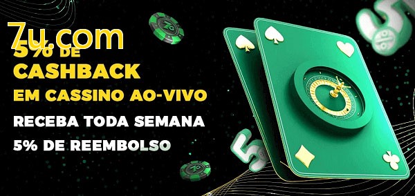 Promoções do cassino ao Vivo 7u.com